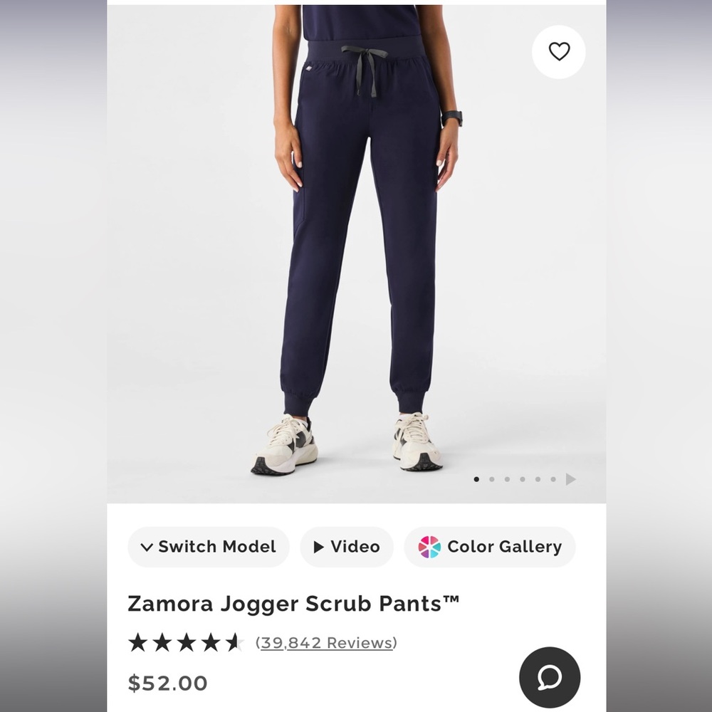 Jogger Scrub Pants in Navy